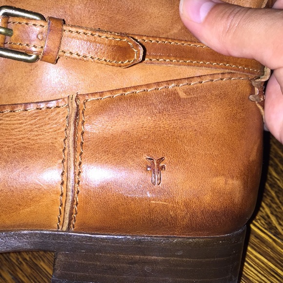Tan Frye leather boots - Picture 3 of 4